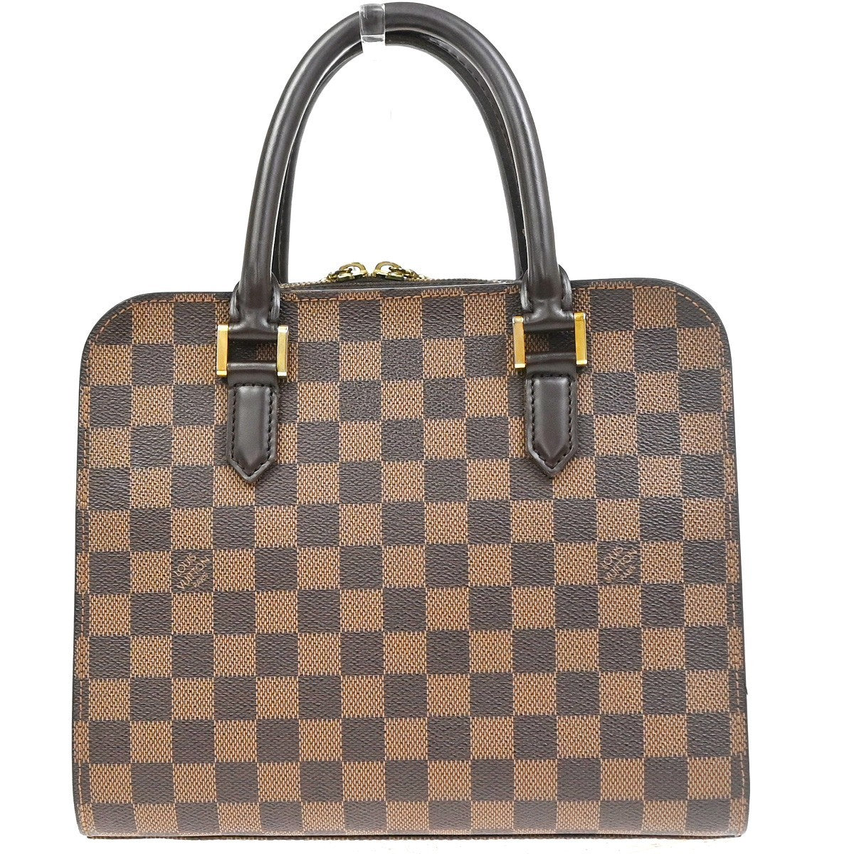 LOUIS VUITTON Triana Hand Bag Damier Ebene Leather Brown France N51155 18CA816
