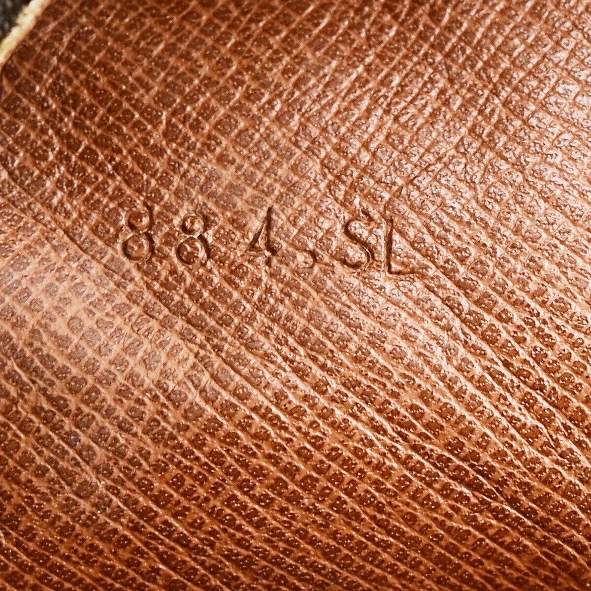 LOUIS VUITTON Logo Danube MM Shoulder Bag Monogram Leather Brown M45264 31ED451