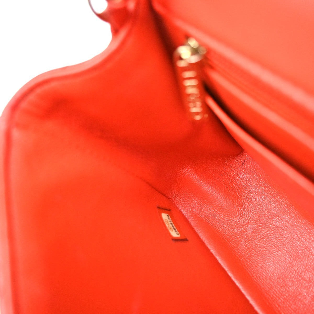 RPCHANEL CC Mini Matelasse Chain Shoulder Bag Leather Red GHW Vintage 887RP186