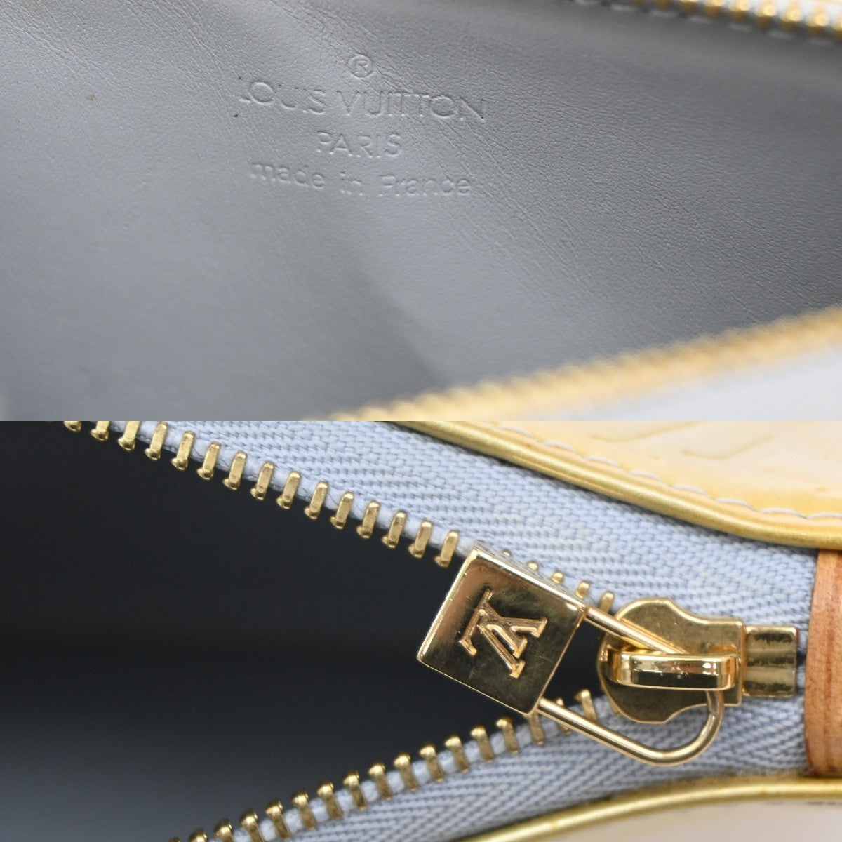 LOUIS VUITTON Lexington Hand Bag Monogram Vernis Yellow Gri M91056 67CA235