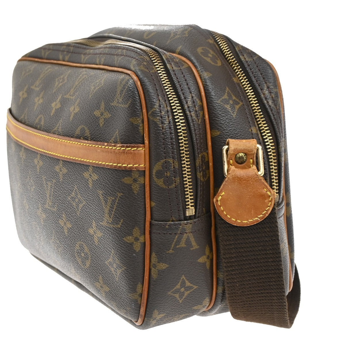 LOUIS VUITTON Reporter PM Crossbody Shoulder Bag Monogram Leather M45254 86CA323
