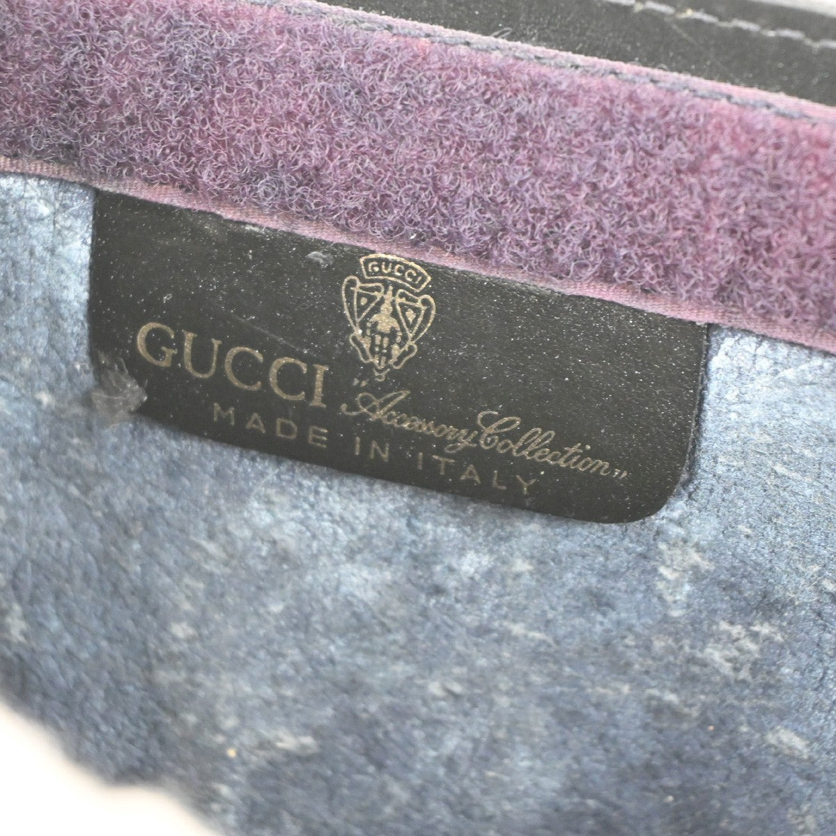 GUCCI Sherry GG Pattern Crossbody Shoulder Bag PVC Leather Navy Italy 01KC548