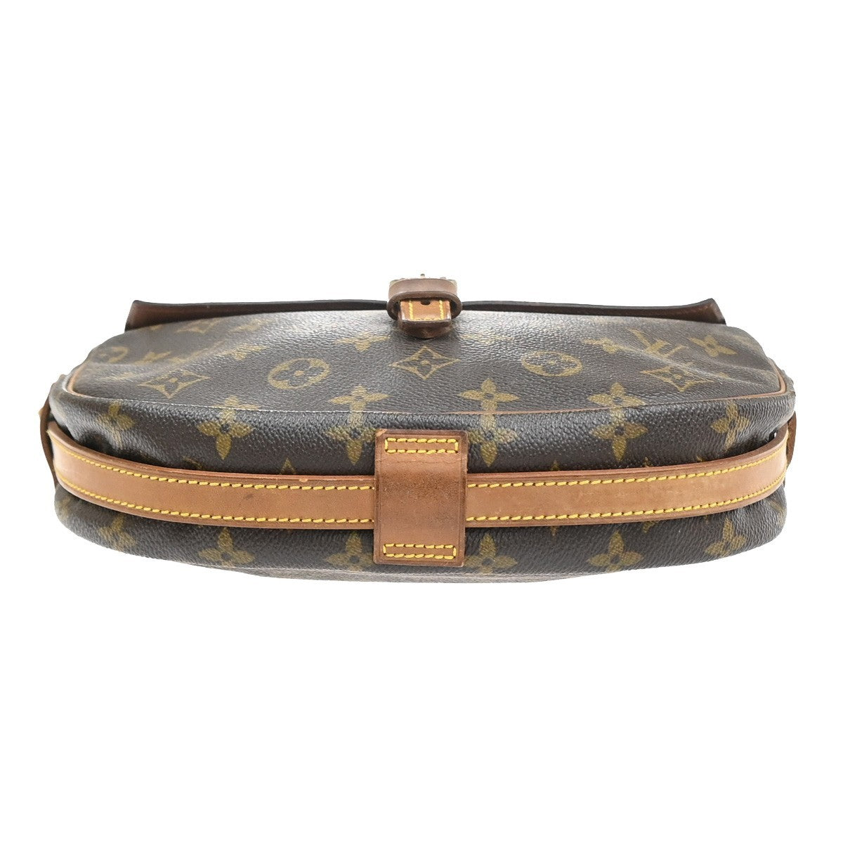 LOUIS VUITTON Jeune Fille MM Shoulder Bag Monogram Leather Brown M51226 36MA566