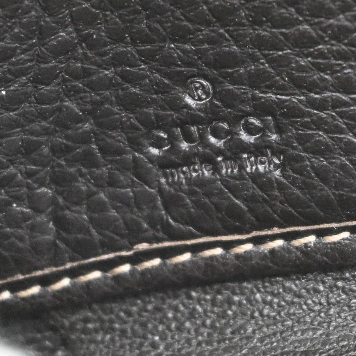 GUCCI Logo Guccissima GG Pattern Long Zipper Wallet Leather Brown 67EF918