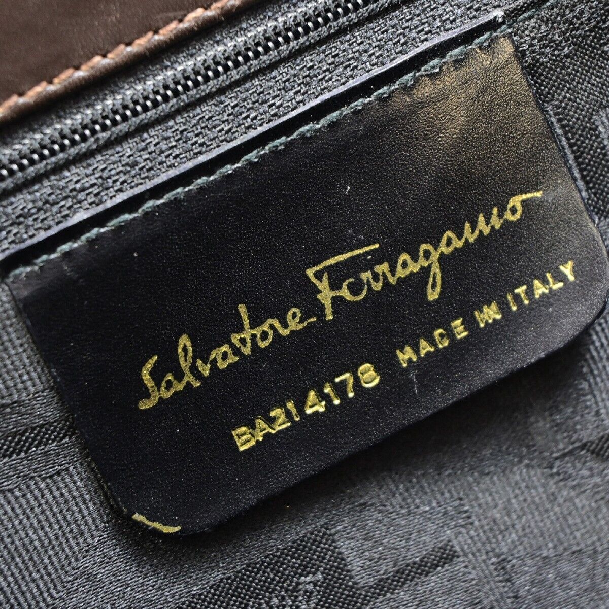 SALVATORE FERRAGAMO Logo Vara 2Way Shoulder Hand Bag Leather Brown Italy 65EB118