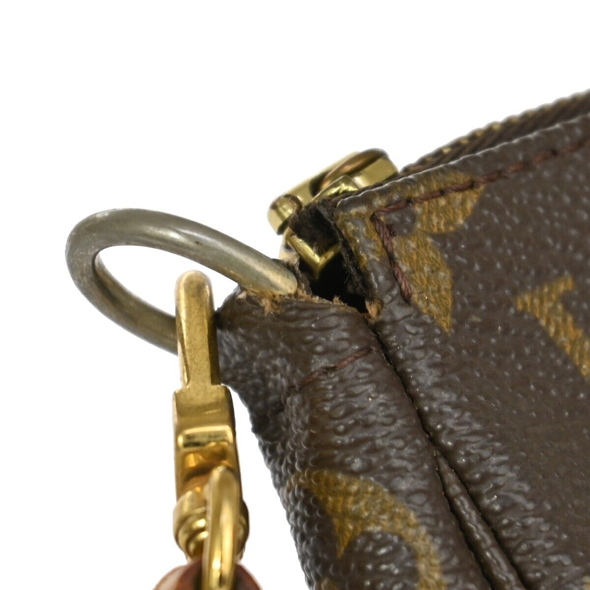 LOUIS VUITTON Pochette Accessoires Hand Bag Monogram Leather BN M51980 13ED392