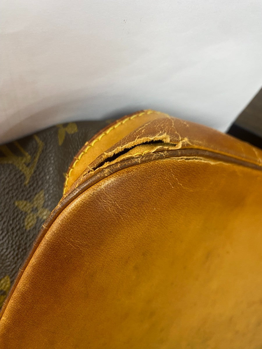 LOUIS VUITTON Montsouris GM Backpack Bag Monogram Leather Brown M51135 64ZA353