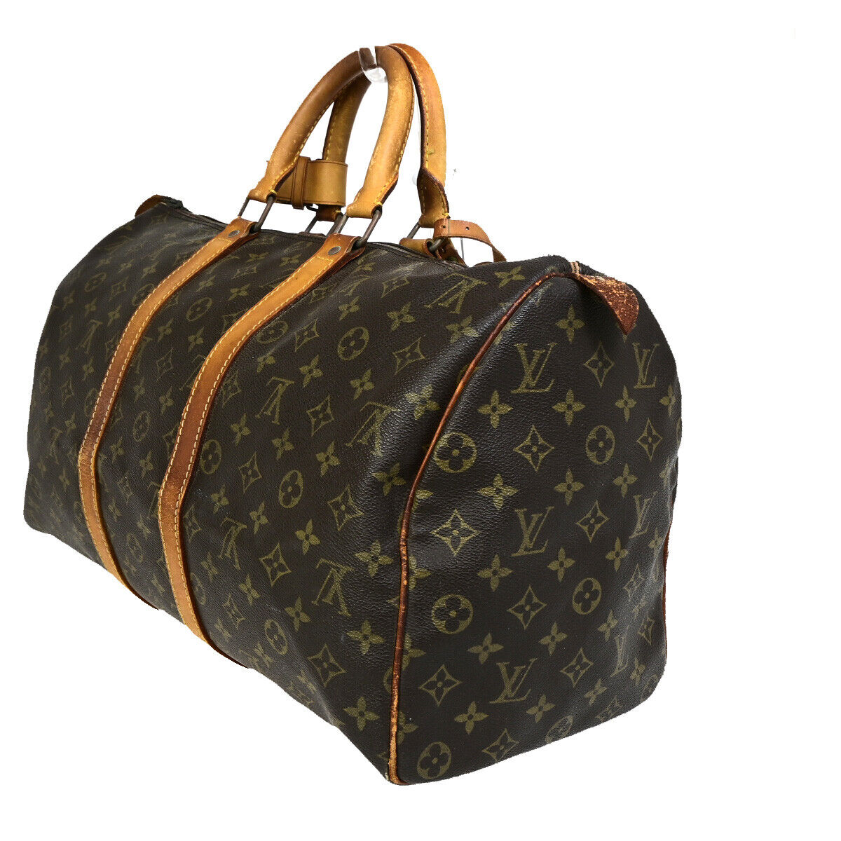 LOUIS VUITTON Keepall 45 Travel Hand Bag Monogram Leather Brown M41428 64SJ094