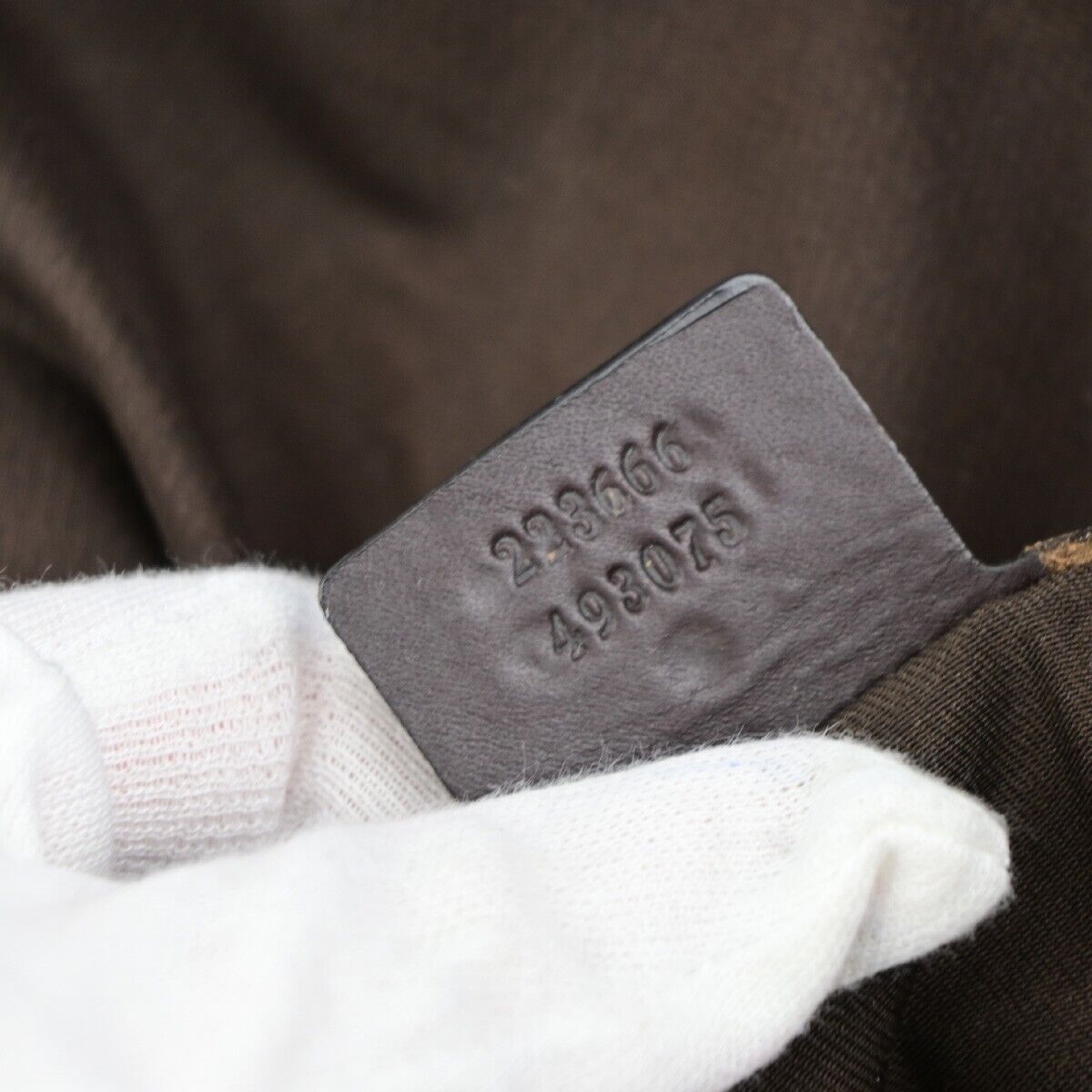 GUCCI Logo GG Pattern Crossbody Shoulder Bag PVC Leather Brown Italy 68EC870