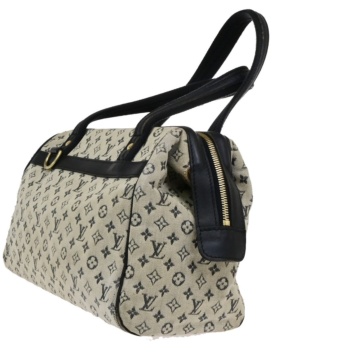 LOUIS VUITTON Josephine PM Hand Bag Monogram Mini Canvas Blue M92049 67YH046