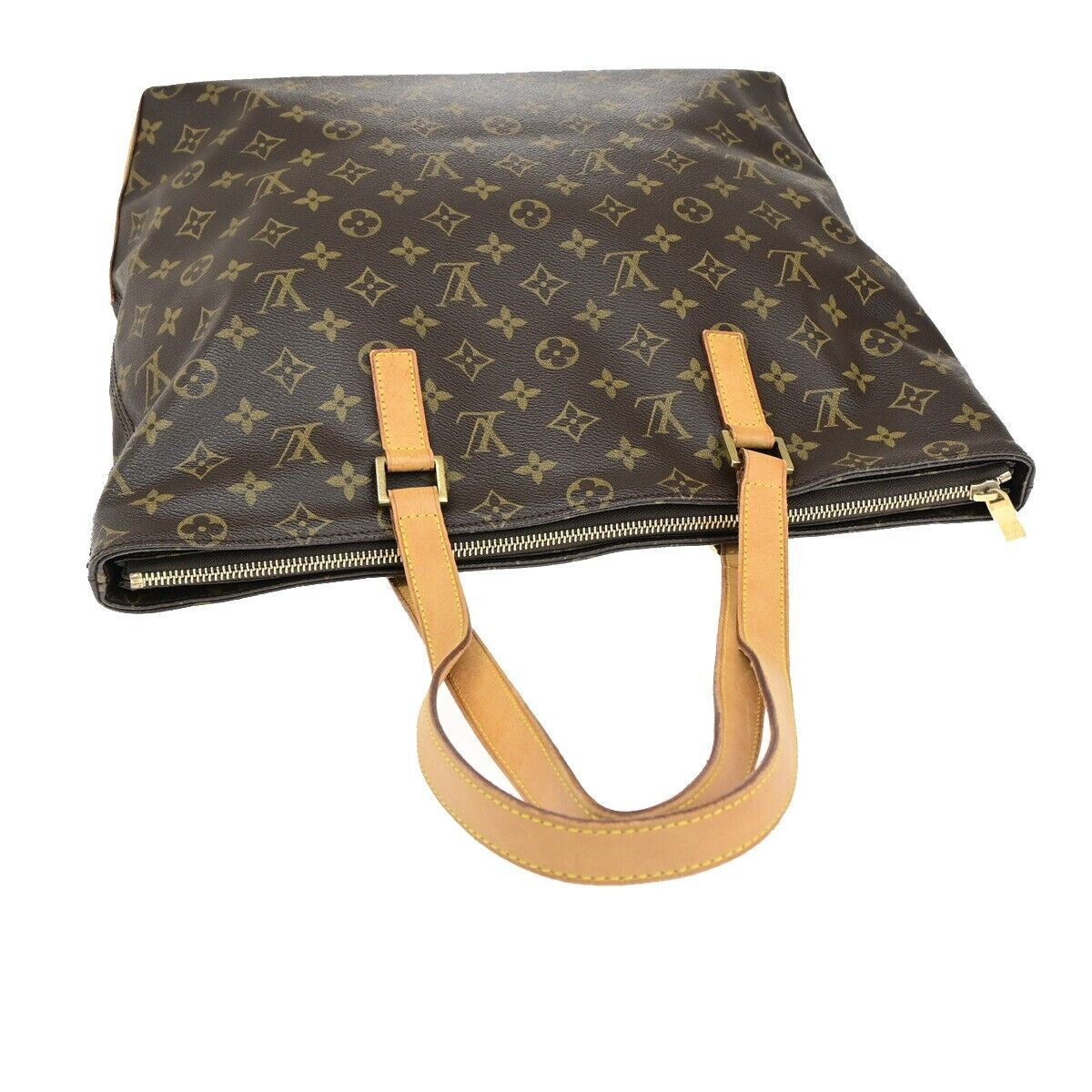 LOUIS VUITTON Cabas Mezzo Shoulder Bag Monogram Leather Brown M51151 13EB141