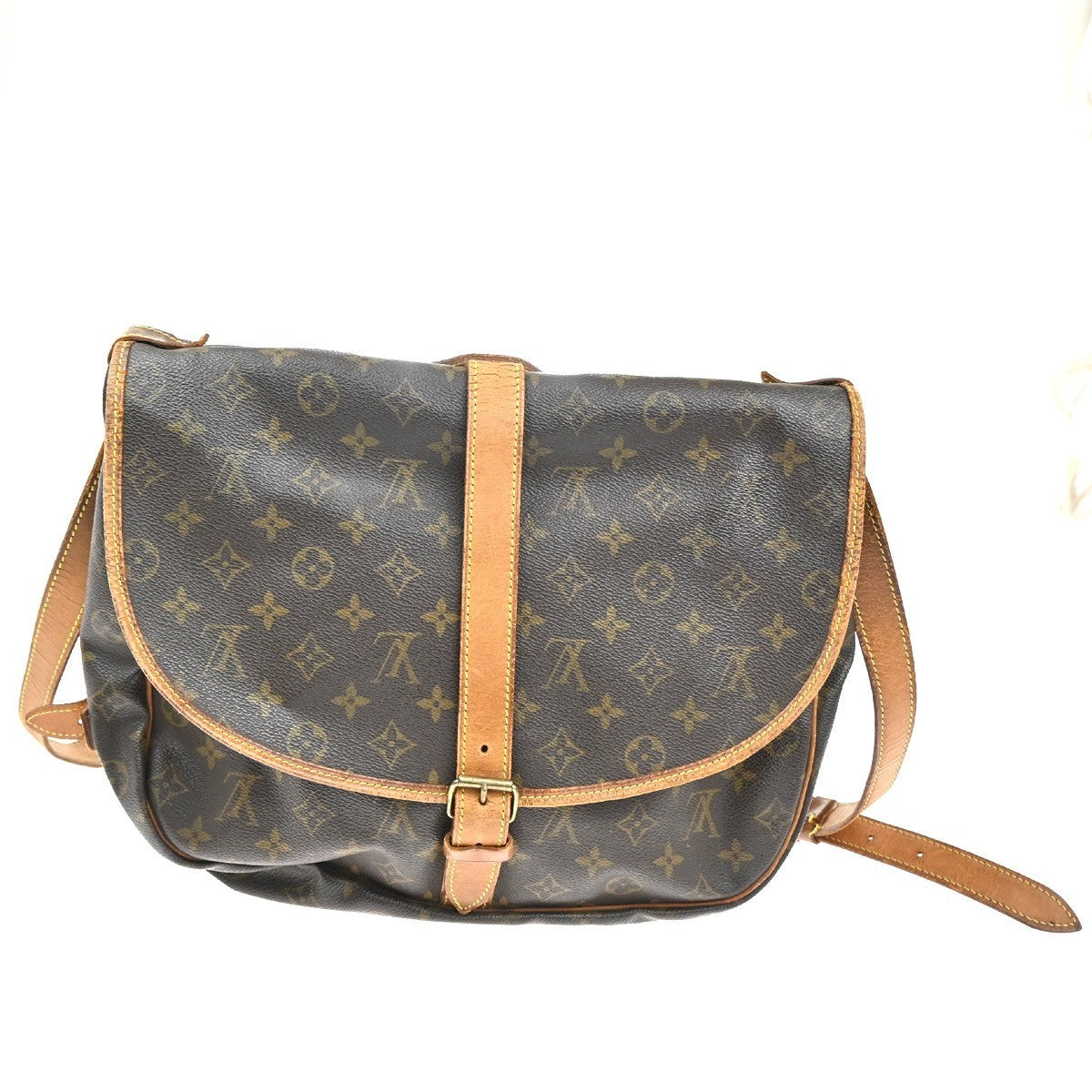 LOUIS VUITTON Saumur 35 Shoulder Bag Monogram Leather BN France M42254 86TA549