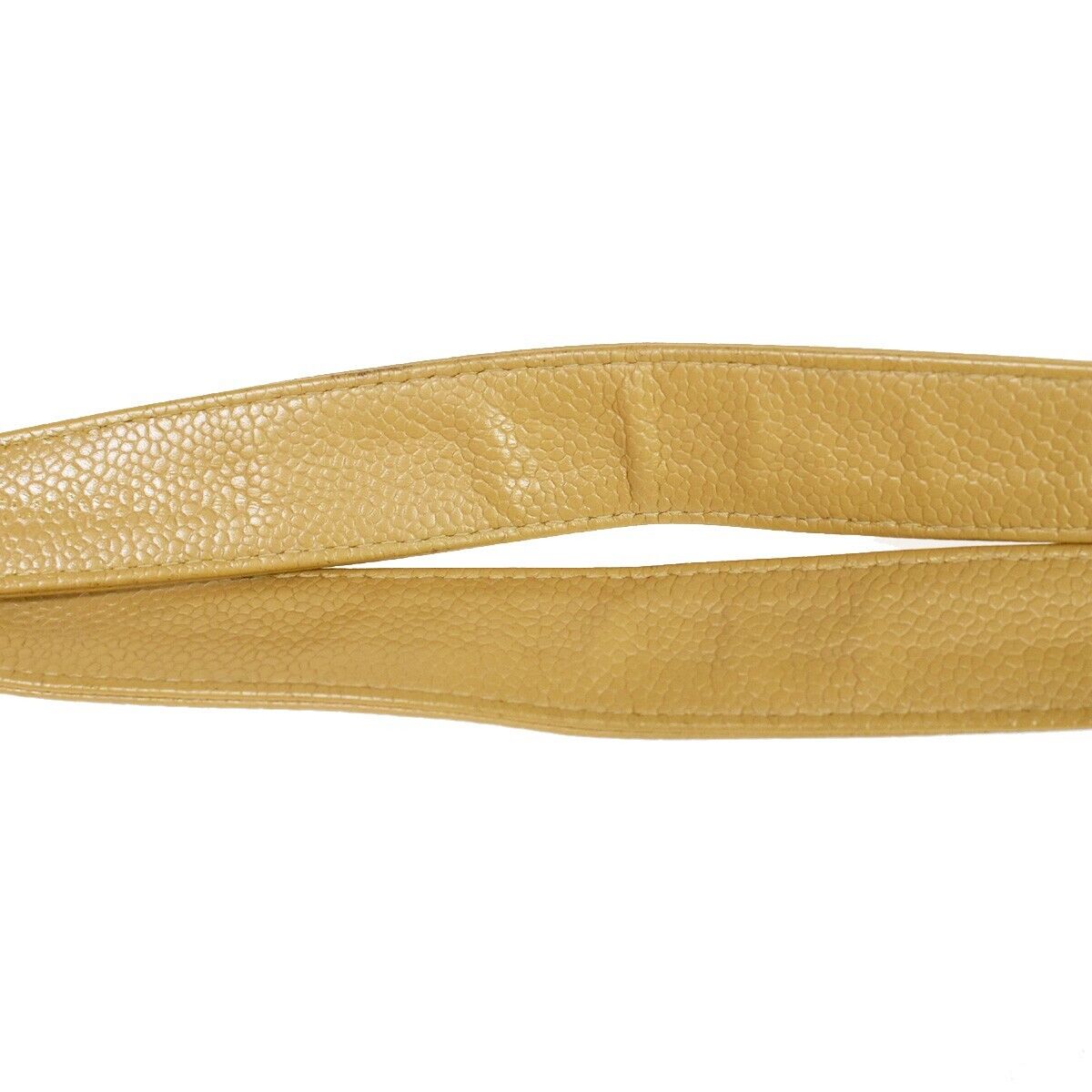 CHANEL CC Matelasse PST Chain Shoulder Bag Caviar Leather Beige GHW 320RH754