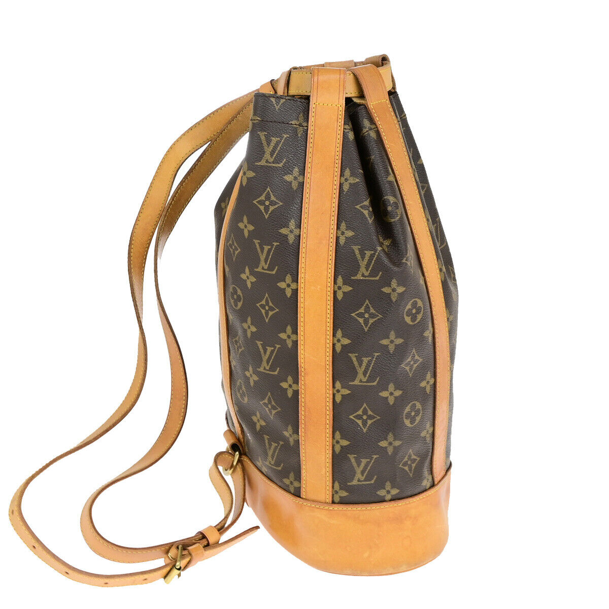 LOUIS VUITTON LV Randonnee PM Shoulder Bag Monogram Leather Brown M42243 86YG615