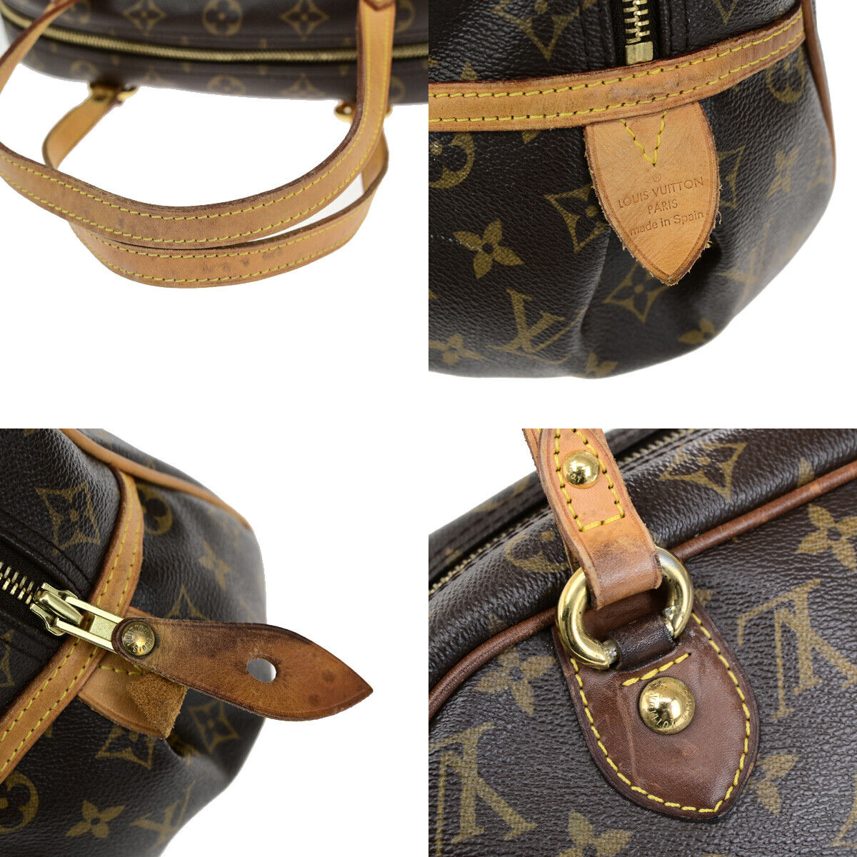 LOUIS VUITTON Montorgueil PM Shoulder Bag Monogram Leather Brown M95565 16YG789