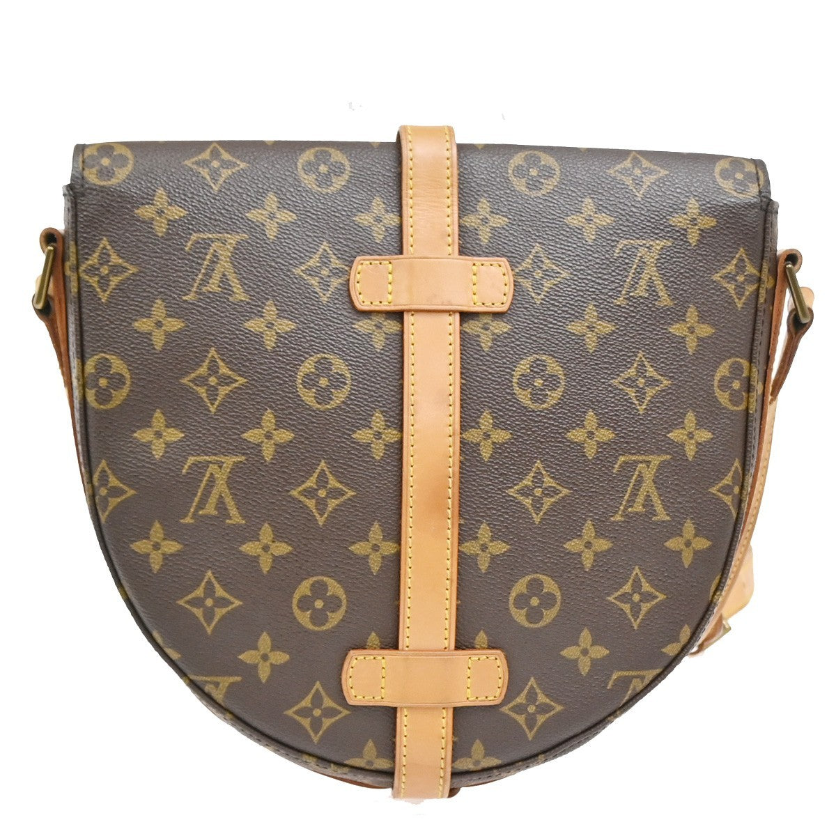 LOUIS VUITTON Chantilly GM Shoulder Bag Monogram Leather Brown M51232 81SA046