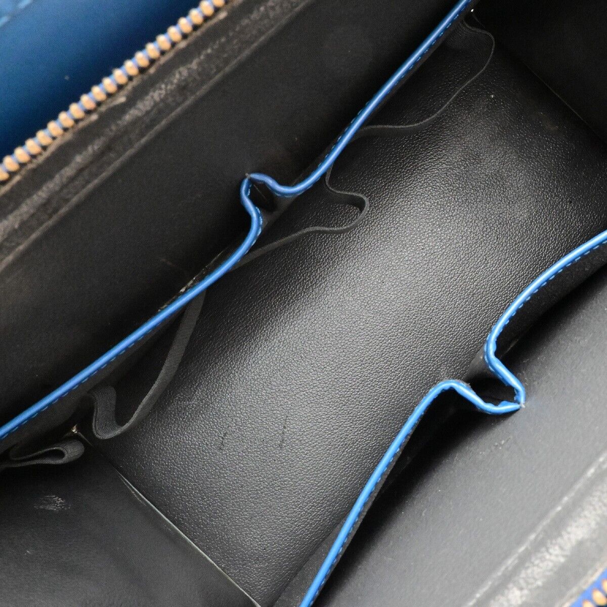 LOUIS VUITTON LV Logo Riviera Hand Bag Epi Leather Blue France M48185 64EA211