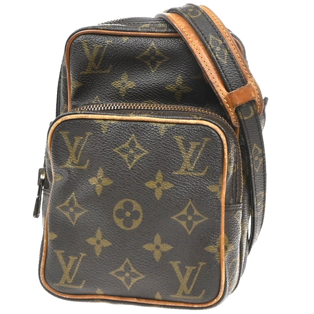 LOUIS VUITTON Mini Amazon Shoulder Bag Monogram Leather Brown M45238 32KC782
