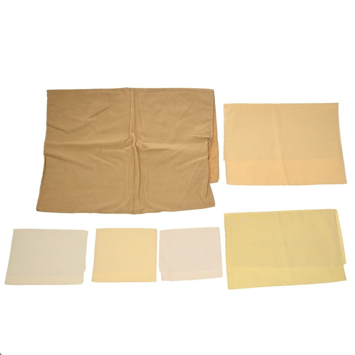 LOUIS VUITTON Logo 10 Set Dust Bag Drawstring Canvas Cotton Beige Brown 09KP301