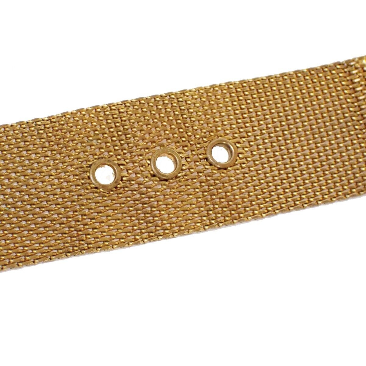 CHANEL CC Logo Belt Bracelet Bangle  Gold GHW Accessory France 79SH115