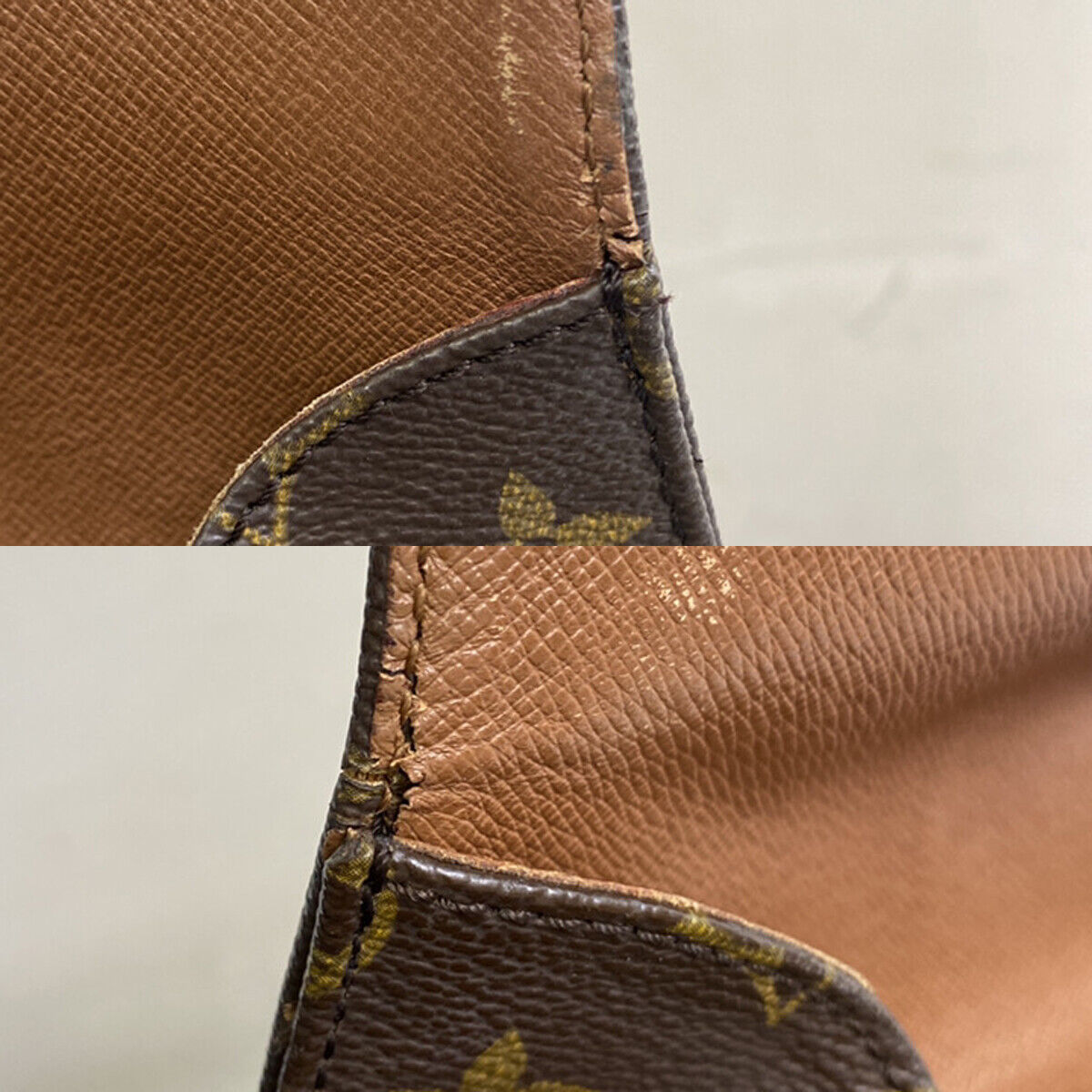 LOUIS VUITTON Cartouchiere GM Shoulder Bag Monogram Leather Brown M51252 80YE380