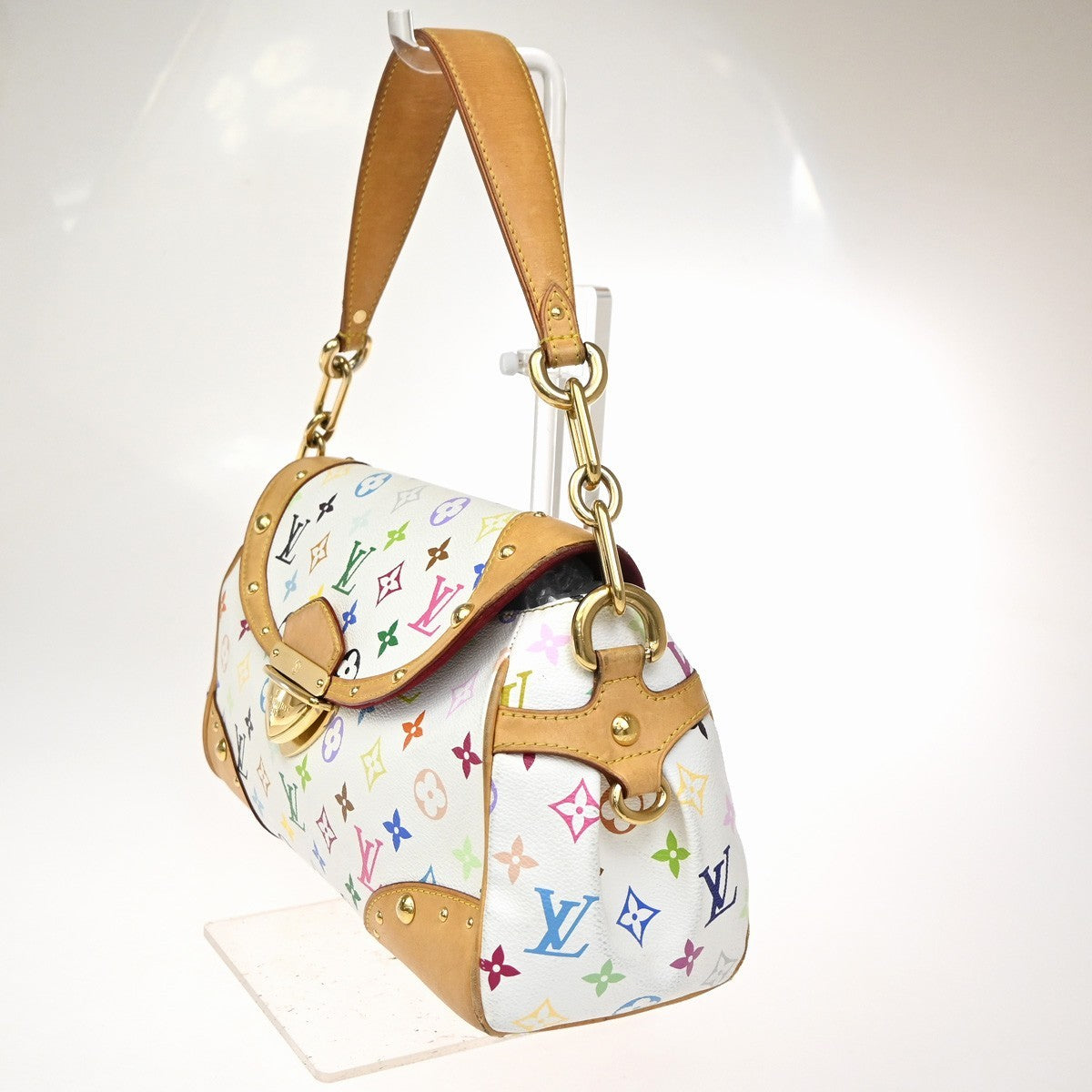 LOUIS VUITTON  Beverly GM Hand Bag Monogram Multi White GHW M40201 24CA612
