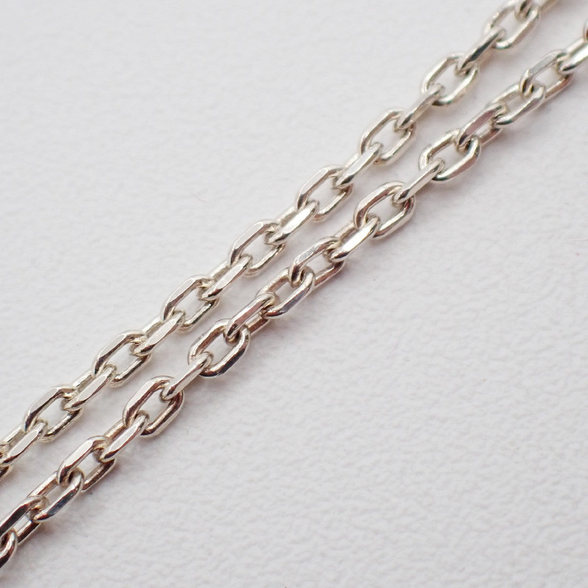 GUCCI Logo Square Plate Chain Bracelet Silver Ag 925 Made In Italy 09KP562