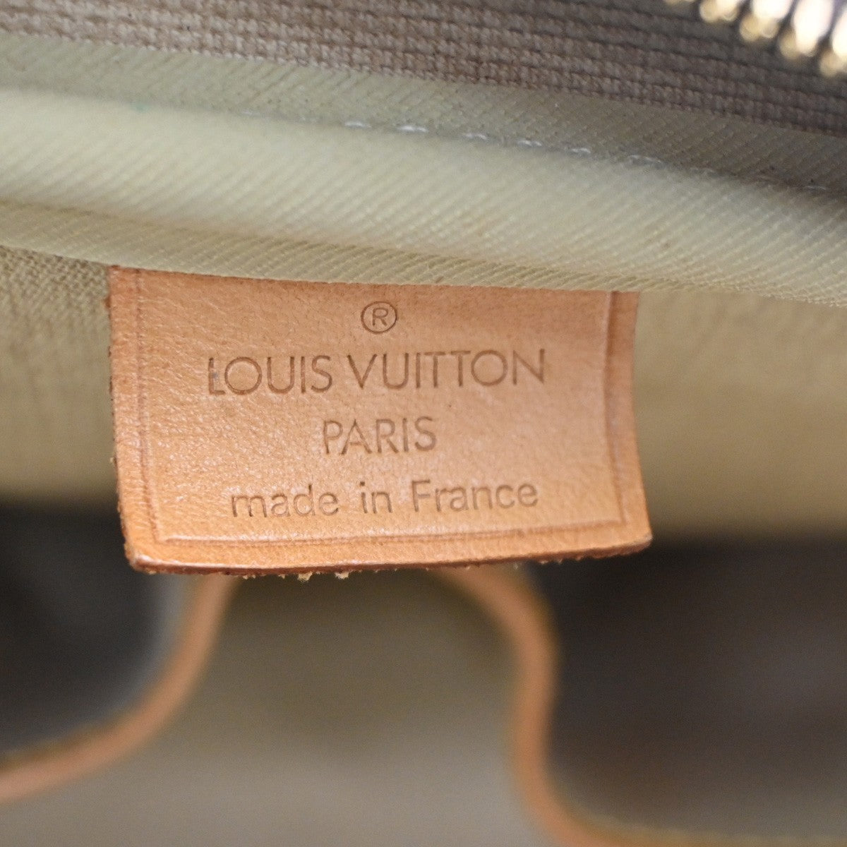 LOUIS VUITTON LV Logo Deauville Hand Bag Monogram Leather Brown M47270 75KC833