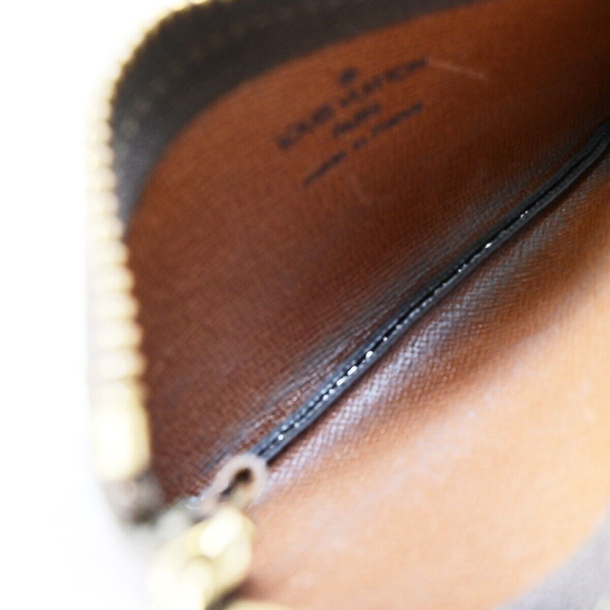 LOUIS VUITTON Pochette Cles Coin Wallet Monogram Leather Brown M62650 65EB803