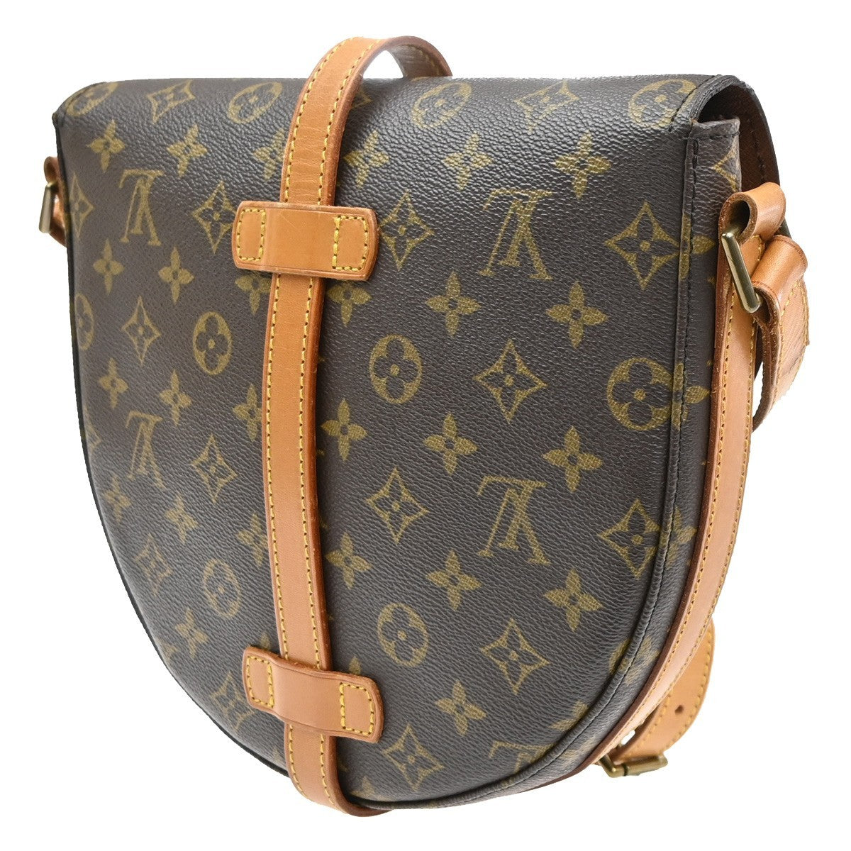 LOUIS VUITTON Chantilly GM Shoulder Bag Monogram Leather Brown M51232 81SA010