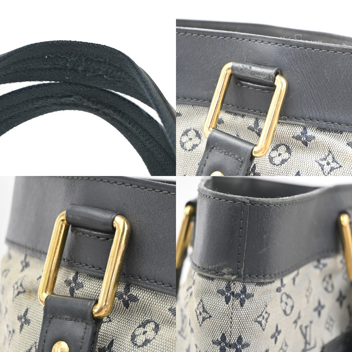 LOUIS VUITTON LV Logo Lucille GM Hand Bag Monogram Mini Lin M92675 32CB001
