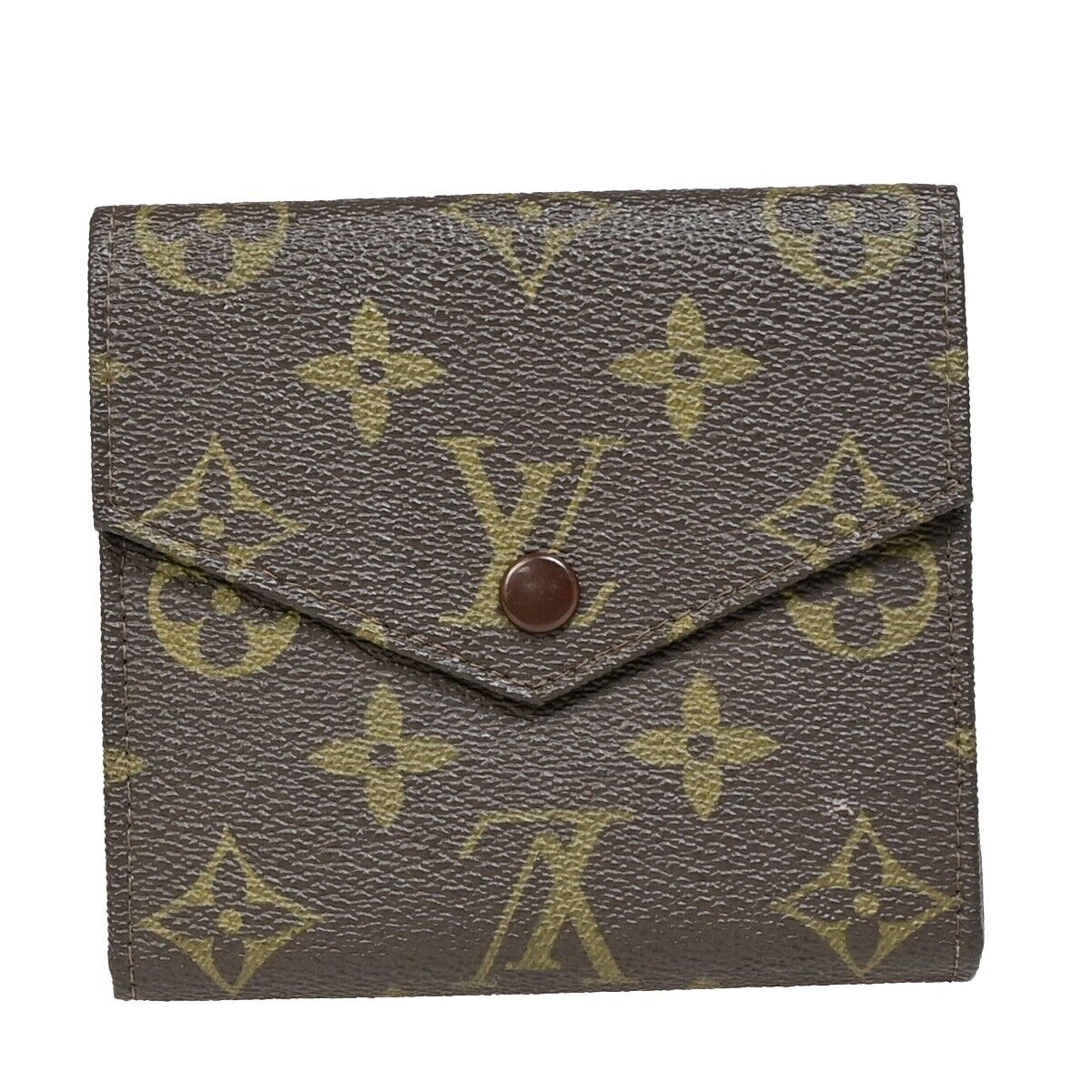 LOUIS VUITTON Porte Monnaie Billet Wallet Monogram Leather Brown M61660 09EB529