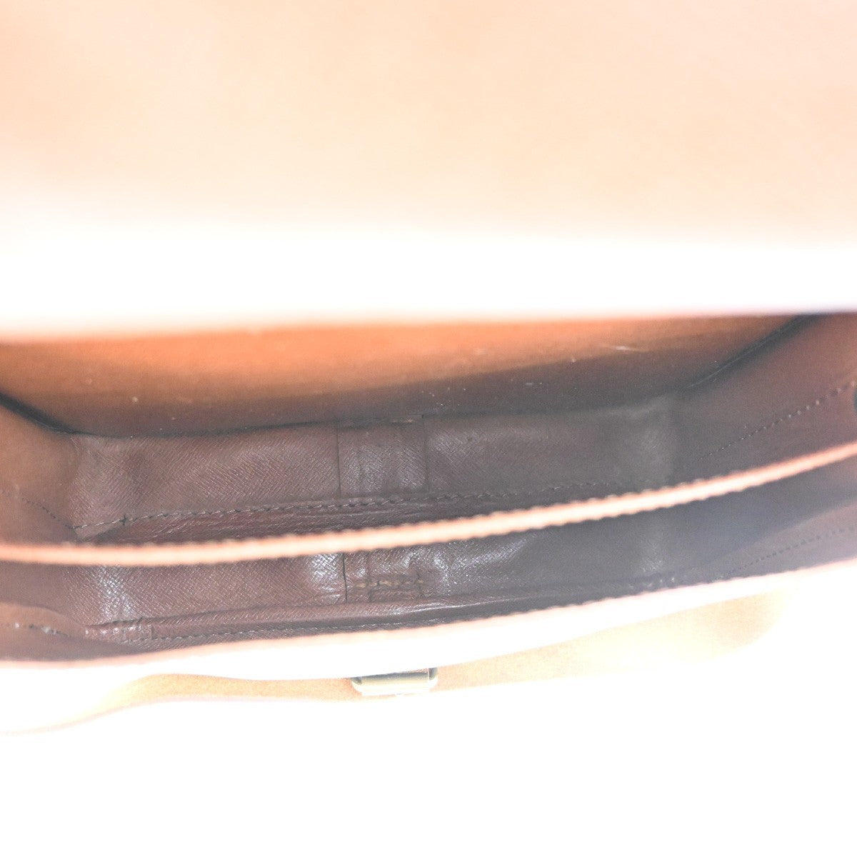 LOUIS VUITTON Cartouchiere MM Shoulder Bag Monogram Leather Brown M51253 84KC821