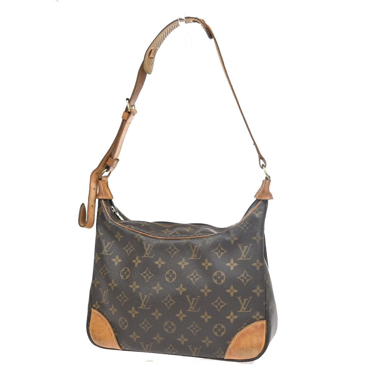 LOUIS VUITTON Boulogne 30 Shoulder Bag Monogram Leather Brown M51265 32KC796