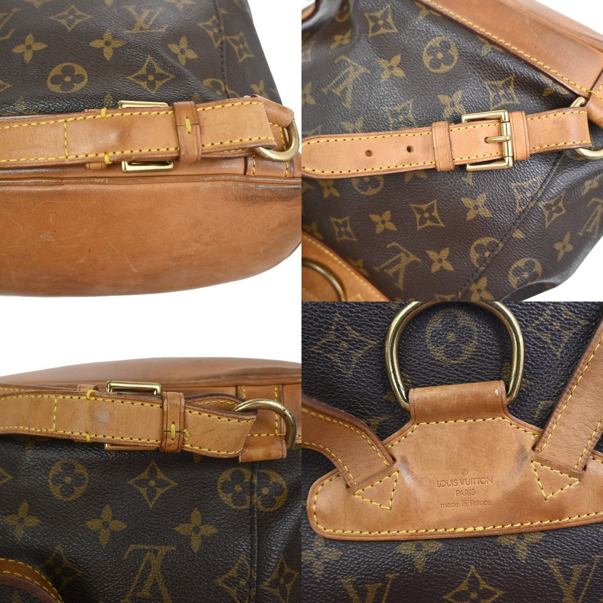 LOUIS VUITTON Montsouris MM Backpack Bag Monogram Leather Brown M51136 72KC944