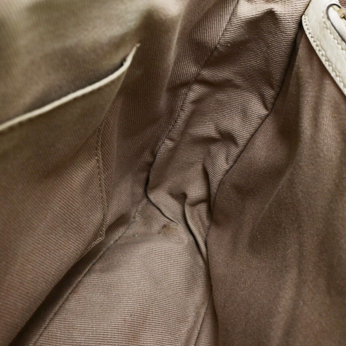 CELINE Logo Boogie Macadam Hand Bag Leather Canvas Beige Italy 67FB204