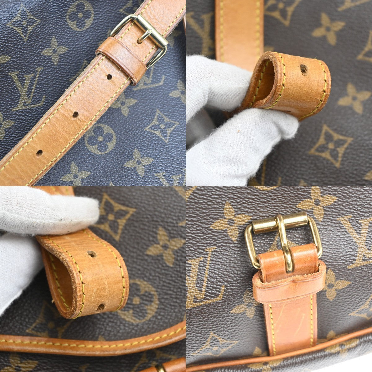 LOUIS VUITTON Saumur 35 Shoulder Bag Monogram Leather BN France M42254 73CA680