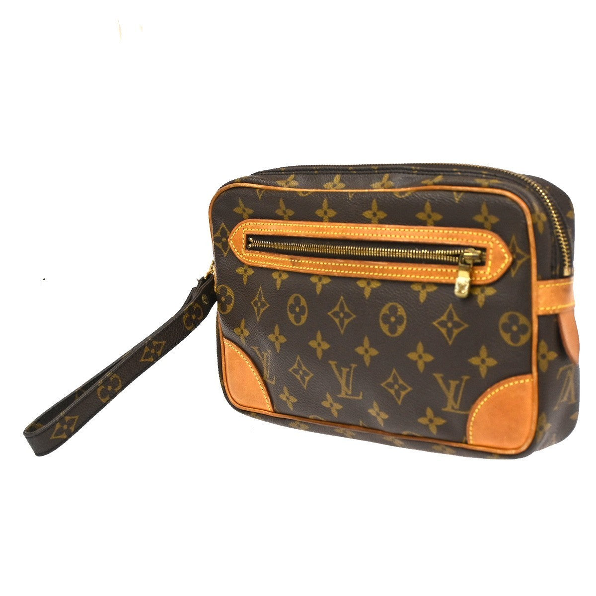 LOUIS VUITTON Marly Dragonne GM Clutch Hand Bag Monogram Brown M51825 66CA558