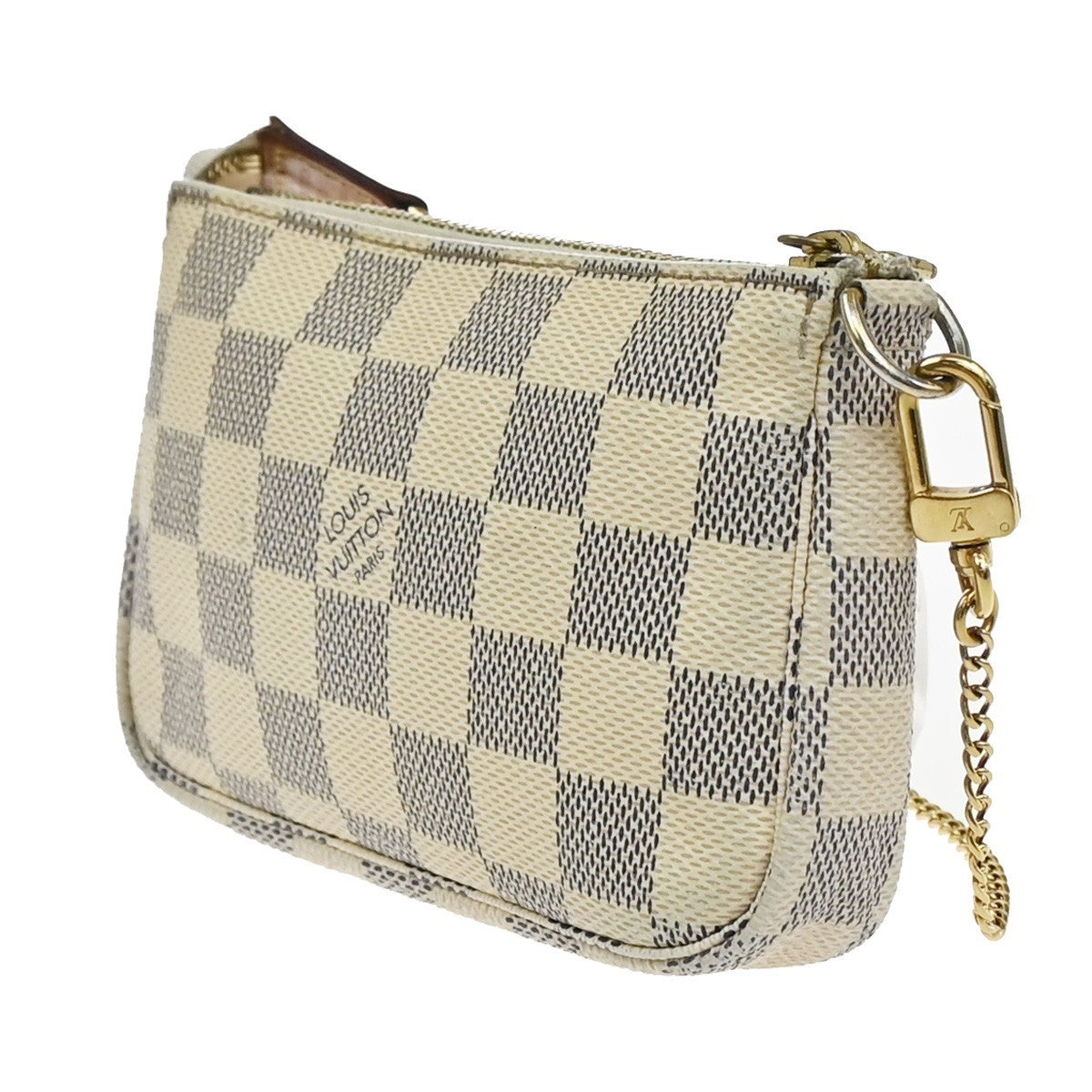 LOUIS VUITTON Mini Pochette Accessoires Hand Bag Damier Azur WE N58010 82YJ213