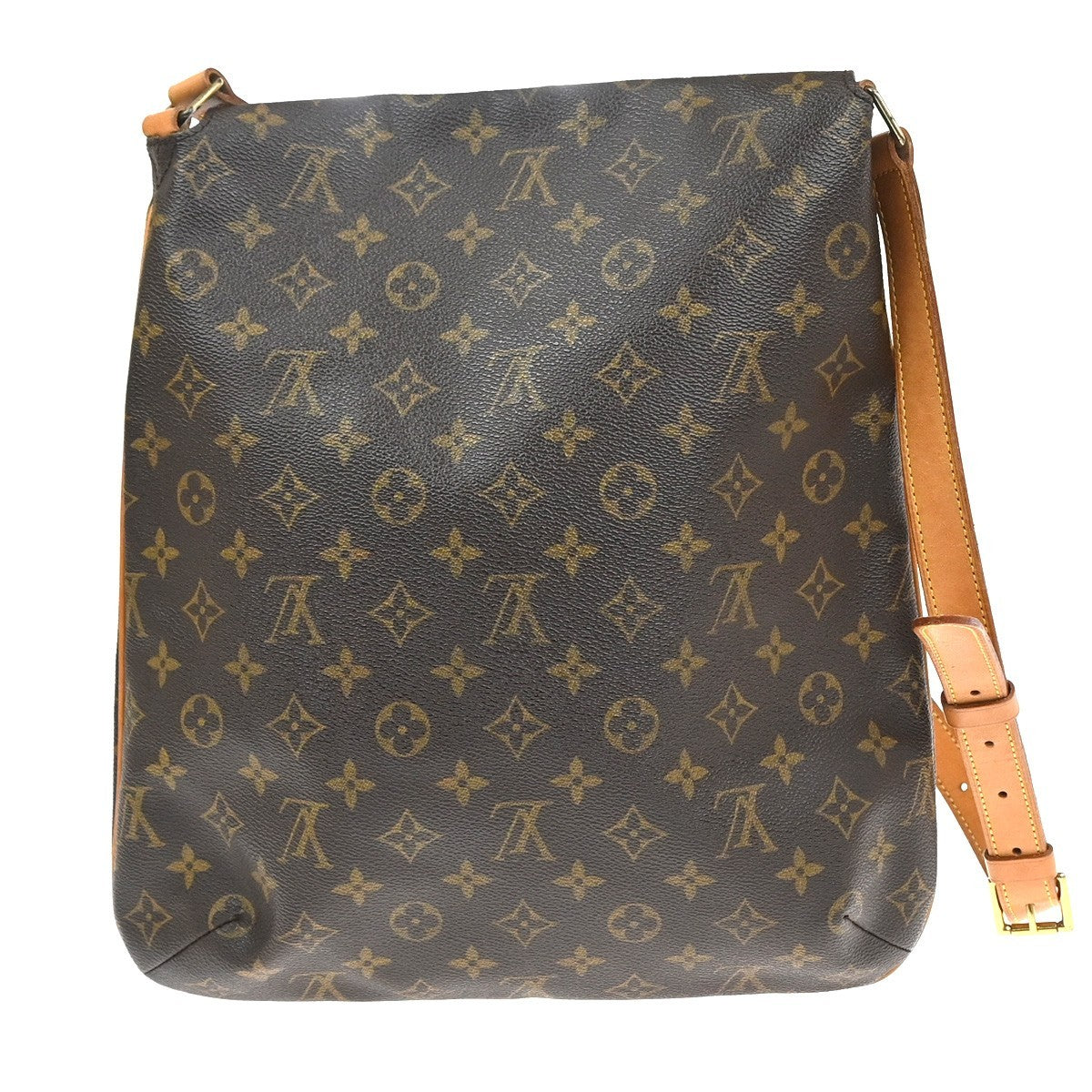 LOUIS VUITTON Musette Shoulder Bag Monogram Leather Brown France M51256 73KC739