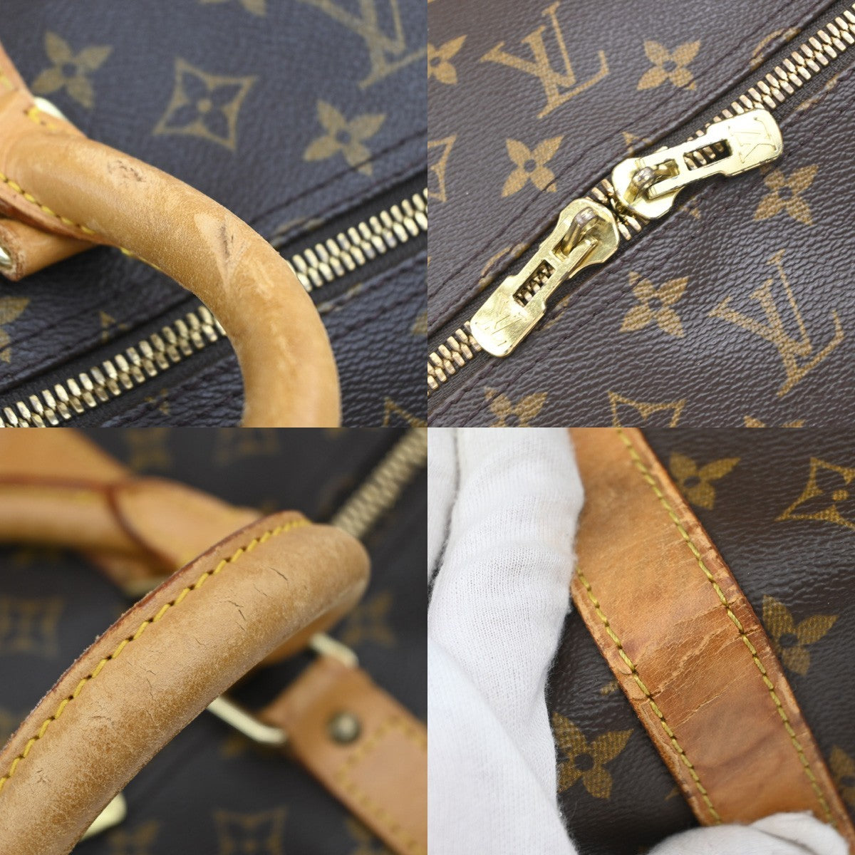 LOUIS VUITTON Keepall Bandouliere 60 2Way Hand Bag Monogram Brown M41412 15YJ221