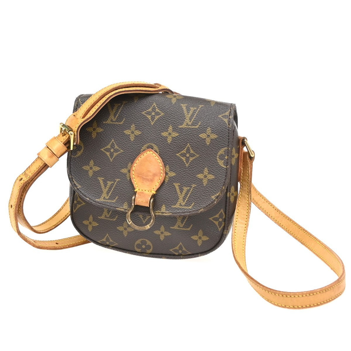 LOUIS VUITTON Mini Saint Cloud Shoulder Bag Monogram Leather BN M51244 39KC190