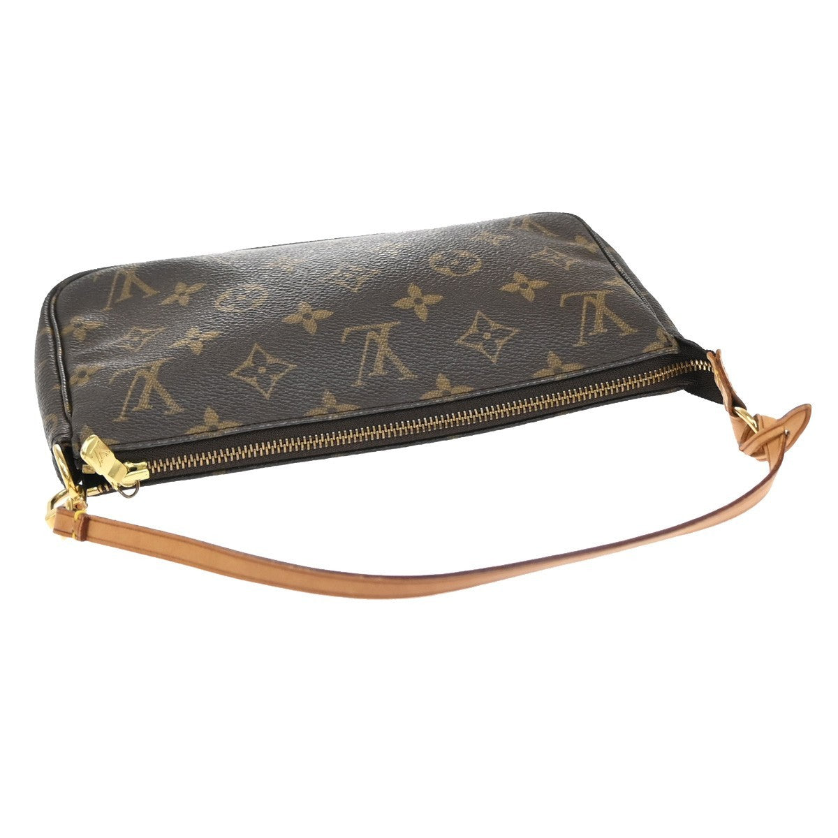LOUIS VUITTON Pochette Accessoires Hand Bag Monogram Leather BN M51980 79EF864