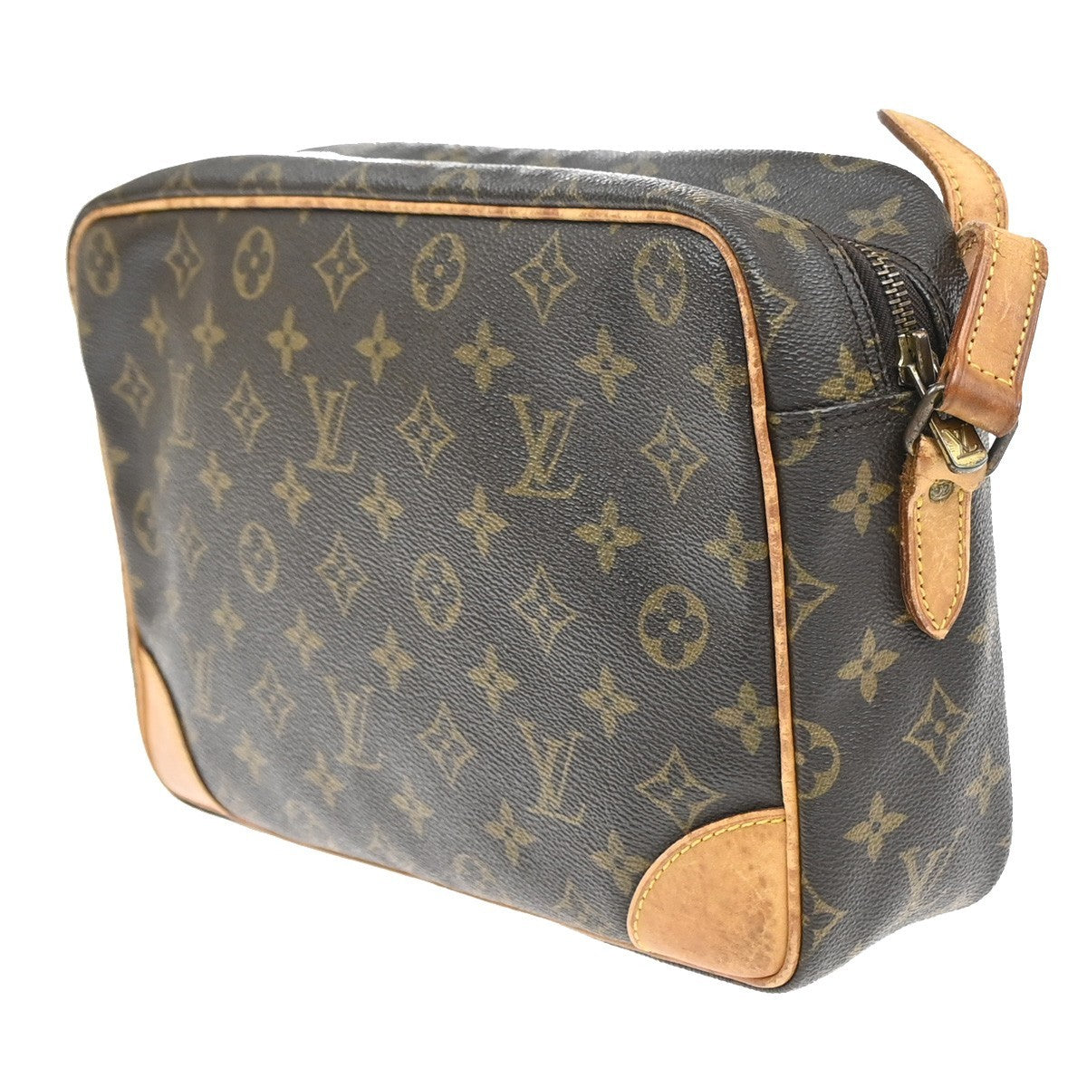 LOUIS VUITTON Trocadero 30 Shoulder Bag Monogram Leather Brown M51272 32YJ211