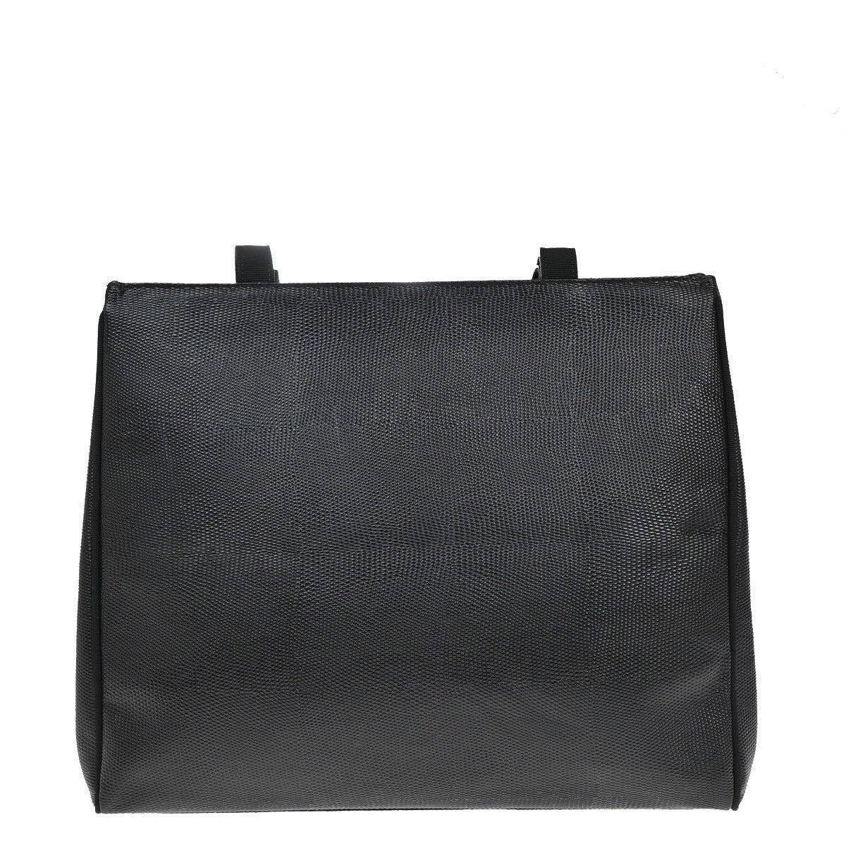 SALVATORE FERRAGAMO Vara Tote Shoulder Bag Embossing Leather Black GHW 64KB713