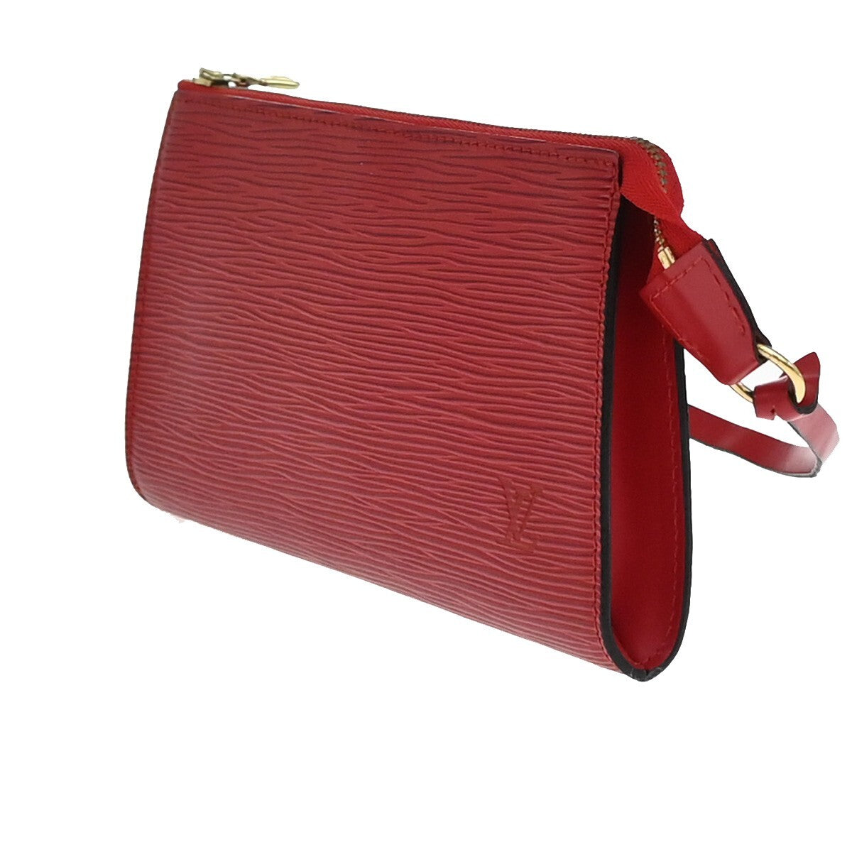 LOUIS VUITTON LV Pochette Accessoires Hand Bag Epi Leather Red M52947 85RL096