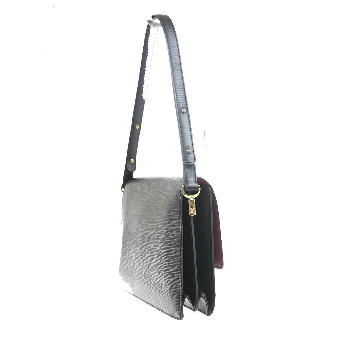 LOUIS VUITTON Free Run Shoulder Bag Epi Leather Black Red France M52417 35MA385