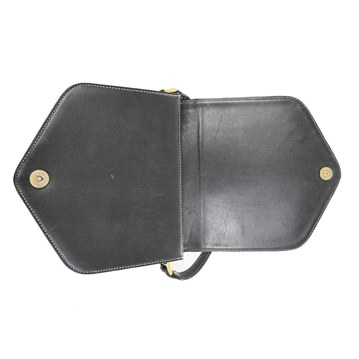 YVES SAINT LAURENT  Cassandra Shoulder Crossbody Bag Leather Black GHW 30TA582