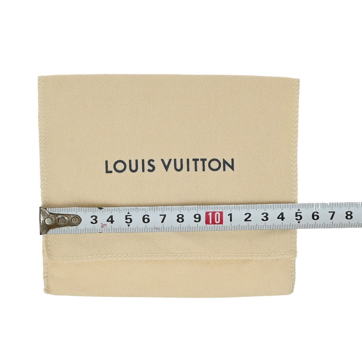 LOUIS VUITTON Logo 10 Set Dust Bag Drawstring Canvas Cotton Beige Brown 09KP308