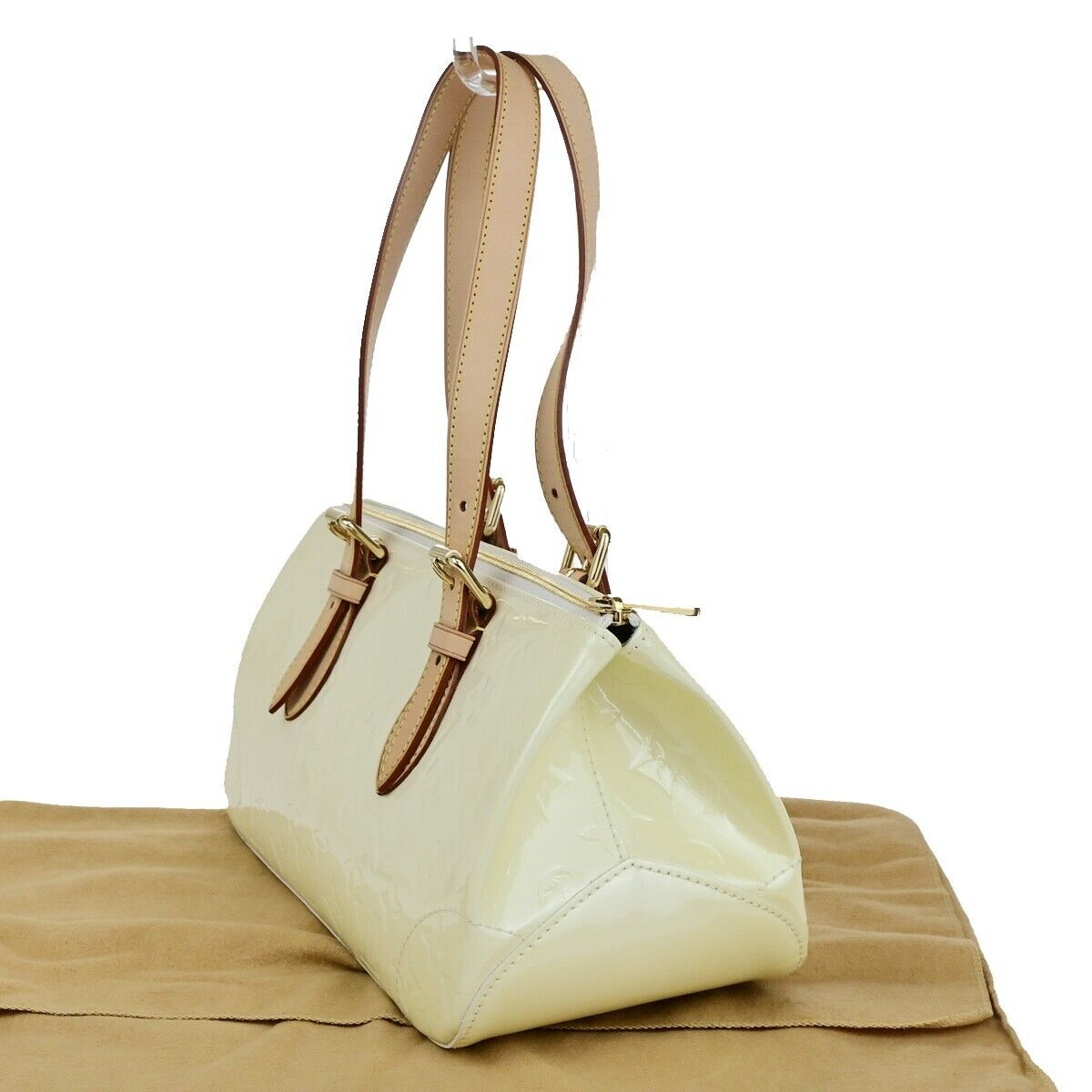 LOUIS VUITTON Rosewood Hand Bag Monogram Vernis Leather Perle M93508 86SJ618